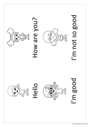 Hello Worksheet: English ESL worksheets pdf & doc