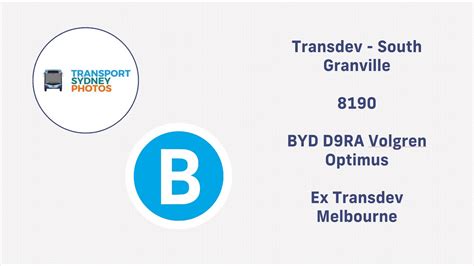 Transdev Sydney Mo8190 Byd D9ra Volgren Optimus Youtube