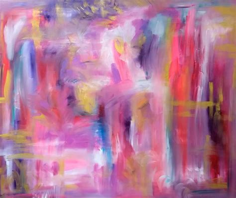 Cuadro Abstracto Original Moderno X Artcn Rosa Painting