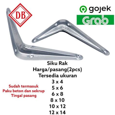 Jual HARGA PASANG BESI SIKU RAK SIKU AMBALAN Tersedia Ukuran 3x4 5x6