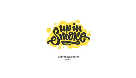 Lettering Prints Part 1 On Behance