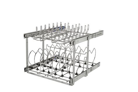 Buy Rev A Shelf Two Tier Steel Wire Pull Out Cookware Cabinet Organizer