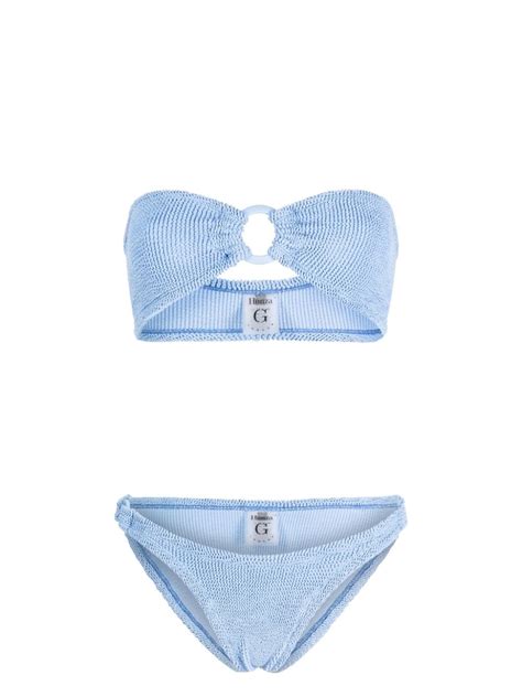 Hunza G Gloria Bikini Set Blue FARFETCH UK