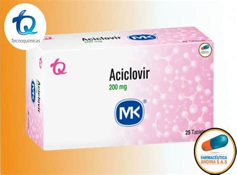 Aciclovir Mg Caja X Tabletas Mk