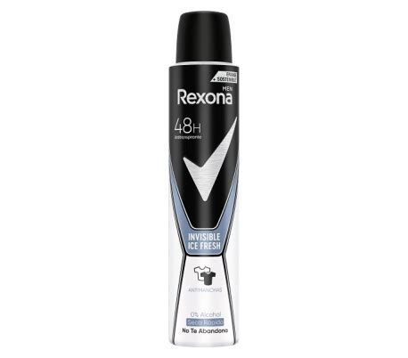 Desodorante Spray Men Invisible Ice Fresh Rexona Ml