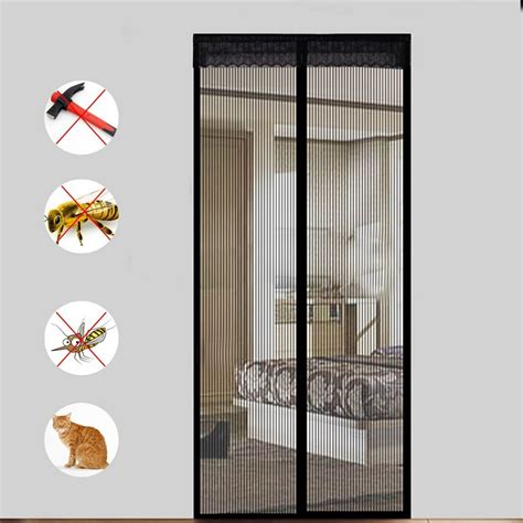 Lace Magnetic Mesh Screen Door Magic Instant Magnet Screen Door Net