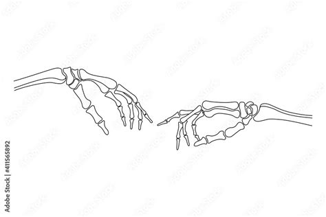 Creation Of Adam Hands Vector Clipart