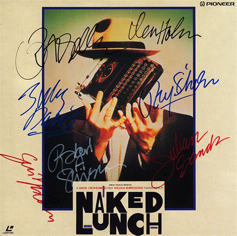 Naked Lunch Cast Signed Movie Laserdisc Album Crossroad Collectibles