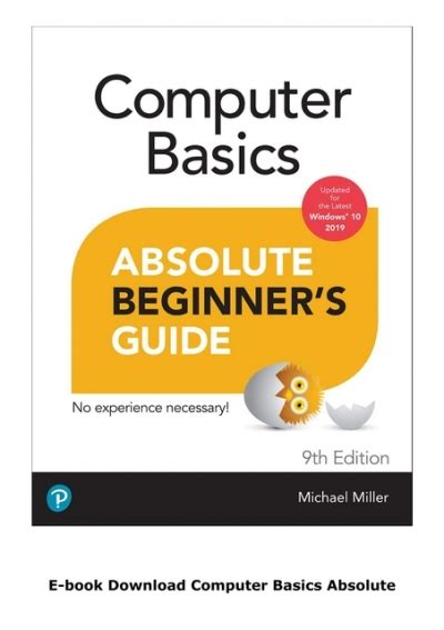 E Book Download Computer Basics Absolute Beginners Guide Windows 10