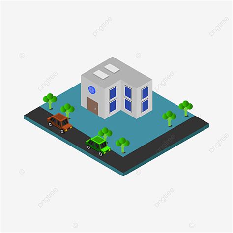 Isometric School Vector Hd Images Isometric School With Illustrated