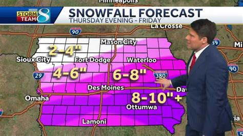 Iowa weather: Latest details on another round of heavy snow