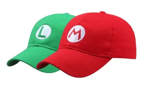 Pzs Gorra Super Mario Bros Luigi Gorro Bordado Mercadolibre