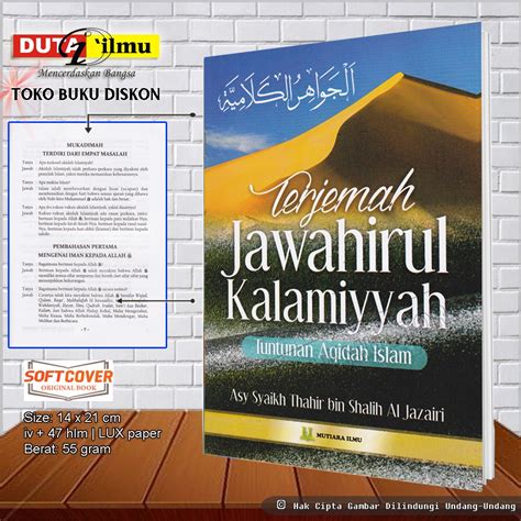 Jual Terjemah Kitab Jawahirul Kalamiyah Shopee Indonesia