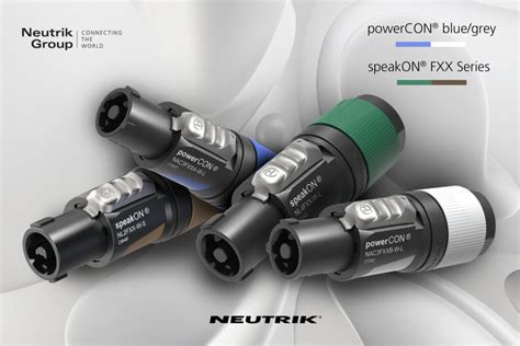 Neutrik Announces New Xx Series Powercon Blue Grey Speakon Cable