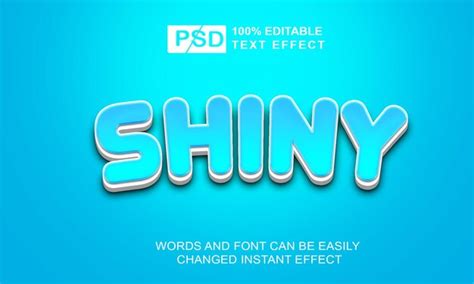 Elegante Efecto De Texto Editable 3d De Aspecto Brillante Archivo PSD