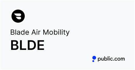 Buy Blade Air Mobility Stock Blde Stock Price Today And News