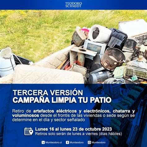 Tercera VersiÓn CampaÑa Limpia Tu Patio 💾📺🔌♻️ 𝗠𝗨𝗡𝗜𝗧𝗘𝗢𝗗𝗢𝗥𝗢