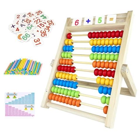 R Gle Calcul Puzzle Enfant B Ton Mathematiques Bouliers Avec