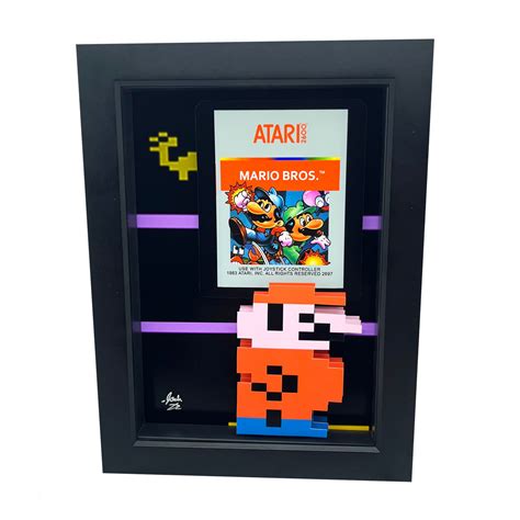 Atari 2600 Art Mario Bros Art Atari Art Atari Games 3d Art Etsy