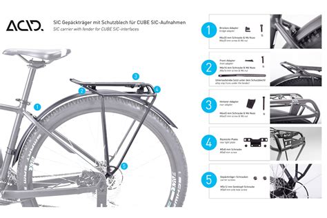 Cube ACID Gepäckträger 27 5 für Cube Mountainbike