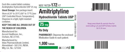 Amitriptyline Fda Prescribing Information Side Effects And Uses