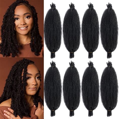 Buy 16 Inch Springy Afro Twist Hair 8 Packs Marley Twist Braiding Hair