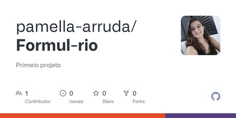 GitHub Pamella Arruda Formul Rio Primeio Projeto