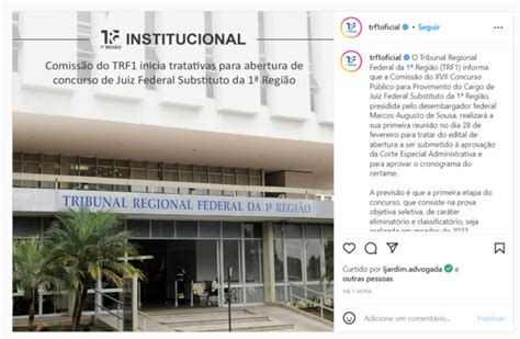 Concurso TRF1 Juiz comissão se reúne para ajustar edital