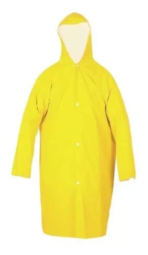 Capa De Chuva Amarelo Impermeável Pvc Forrado Frete grátis