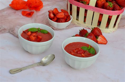 Soupe De Fraises Au Basilic La P Tite Cuisine De Pauline