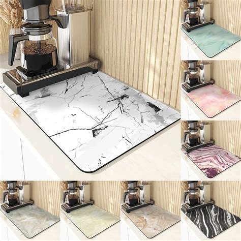 Alfombrilla De Secado Absorbente Estilo M Rmol Para Mesa De Cocina