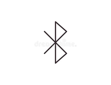 Bluetooth Connection Icon Vector Illustration Stock Vector