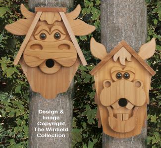 Birdhouse Wood Patterns - Cow & Horse Birdhouse Woodcraft Patterns