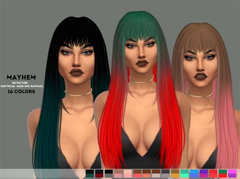 The Sims Resource Retexture Sintiklia S Hair S40 Raphael