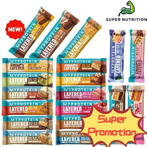 ⭐personal Care⭐ Layered Protein Bar 1 Pieces 1 Bar 6 Layered Bar