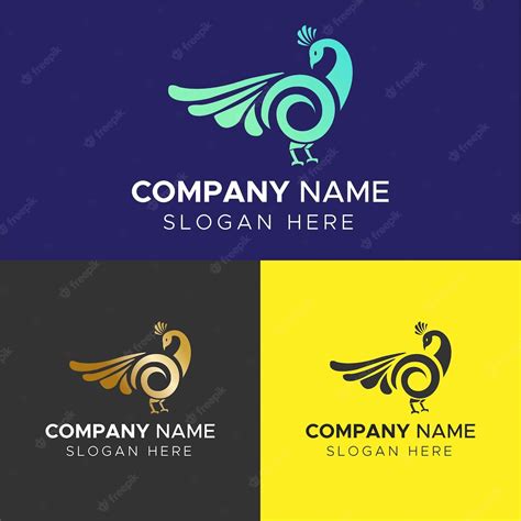 Premium Vector Peacock Logo Design Vector Template