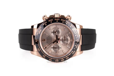 Rolex Daytona Rose Gold Oysterflex Sundust Diamond Dial Ref 116515ln Luxury Shopping