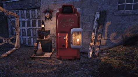 Fallout 76 Drop Glitch Nuka Cola Machine With Nuka Cola Projection