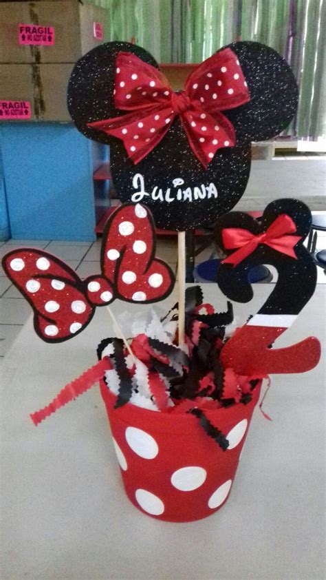 Dulcero Minnie Rojo Fiestainfantil Dulceros De Minnie Mickey Mouse