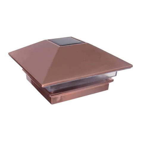 Have A Question About Veranda 4 In X 4 In Copper Finish Plastic Solar