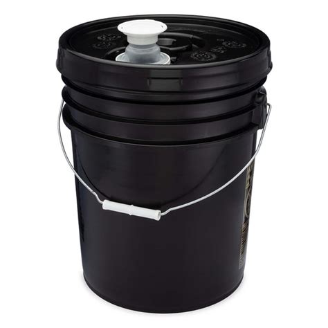 5 Gal Black Hdpe Un Rated Bucket Spout Lid Berlin Packaging