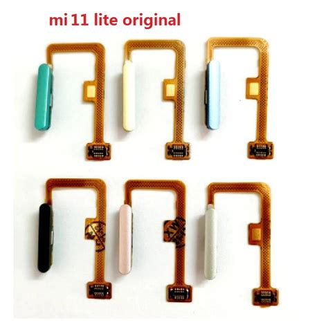 For Xiaomi Mi 11 Lite 5g 11 Youth Mi11 4g Power Button Fingerprint Sensor Flex Cable