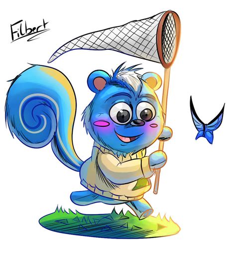 Filbert ACNH fan art by OlanPagnus on DeviantArt