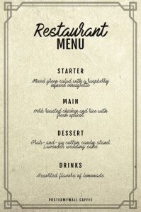 12,980+ three course menu template Customizable Design Templates | PosterMyWall