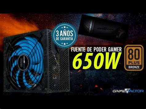 Por que Confió en Este Producto Fuente de poder GAME FACTOR PSG650