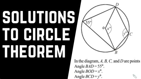 Circle Theorems How To Solve Different Circle Theorem Problems Youtube