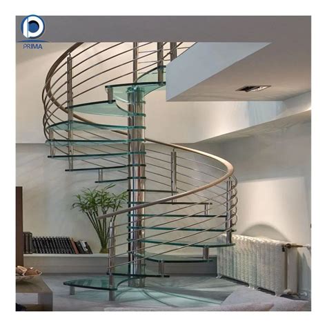 Prima Spiral Staircase Wrought Iron Balustrade Outdoor Stainless Steel