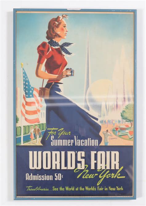 At Auction: ORIGINAL NY WORLD'S FAIR POSTER