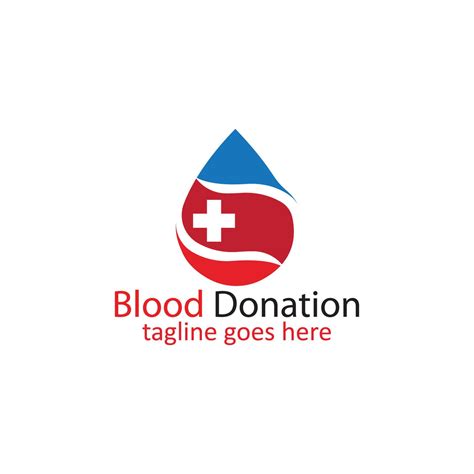 Blood Donation Logo Template Design Vector 13040250 Vector Art at Vecteezy