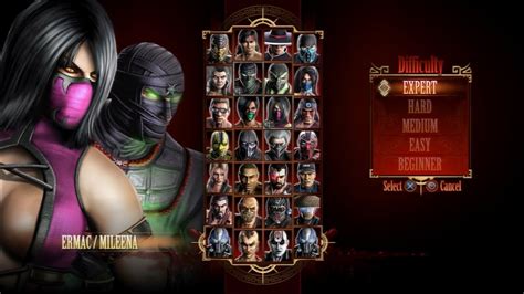 Mortal Kombat 9 Expert Tag Ladder Ermac And Mileena3 Roundsno Losses Youtube